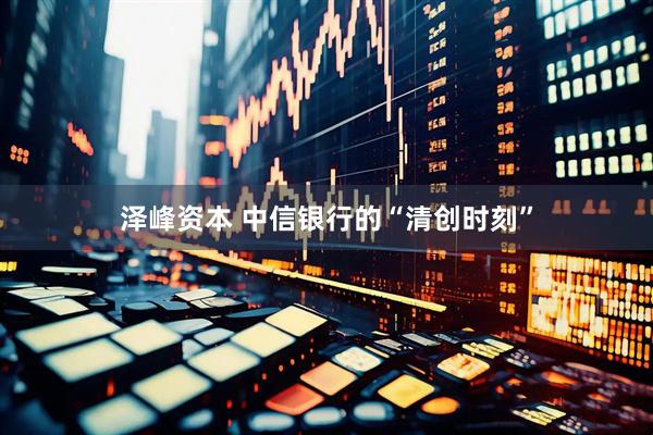 泽峰资本 中信银行的“清创时刻”