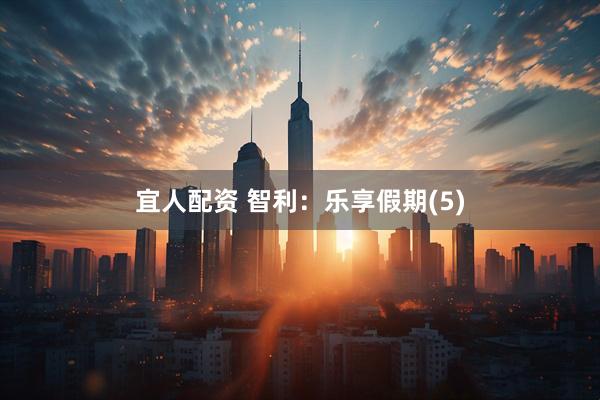 宜人配资 智利：乐享假期(5)