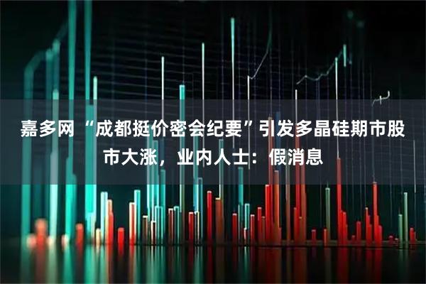 嘉多网 “成都挺价密会纪要”引发多晶硅期市股市大涨，业内人士：假消息