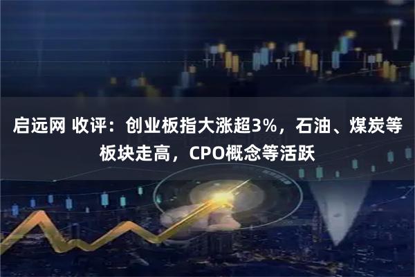 启远网 收评：创业板指大涨超3%，石油、煤炭等板块走高，CPO概念等活跃