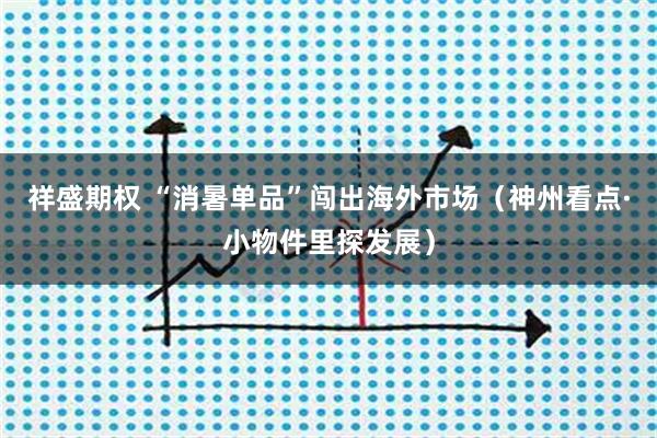 祥盛期权 “消暑单品”闯出海外市场(神州看点·小物件里探发展)