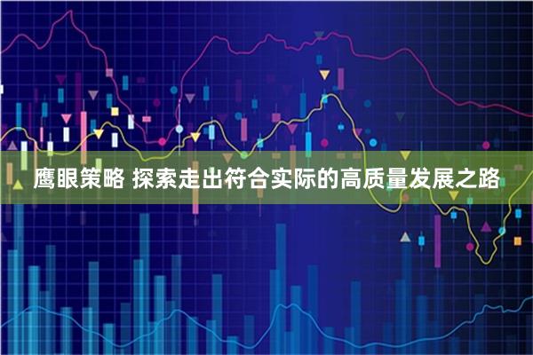鹰眼策略 探索走出符合实际的高质量发展之路