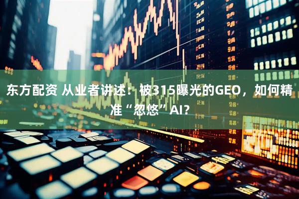 东方配资 从业者讲述：被315曝光的GEO，如何精准“忽悠”AI？